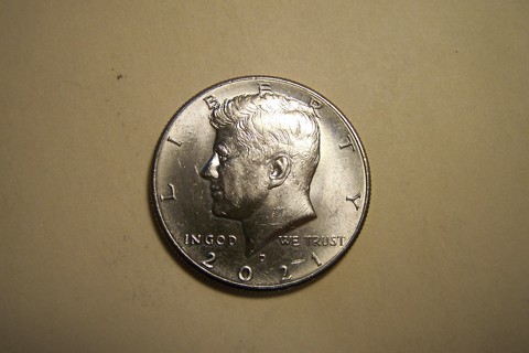 Blazing BU 2021-D Kennedy Half Dollar JFK