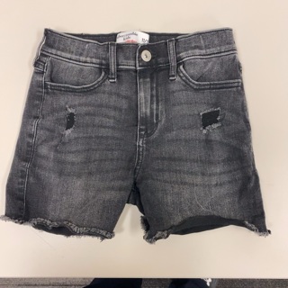 Girls Size 11-12 Abercrombie Black Denim Shorts 