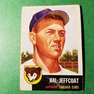 1953 - TOPPS BASEBALL CARD NO. 29 - HAL JEFFCOAT - CUBS