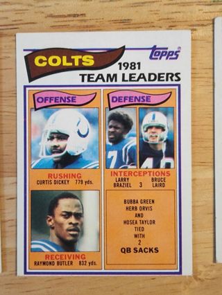 82 Topps Colts Leaders #10