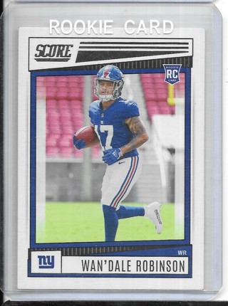 Wan'Dale Robinson 2022 Score #384 Rookie Card