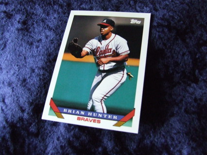 1993 Brian Hunter Atlanta Braves Topps Card #102