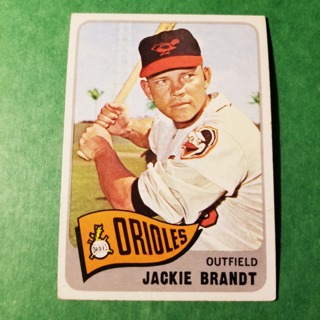 1965 - TOPPS EXMT - NRMT BASEBALL - CARD NO - 33 - JACKIE BRANDT - ORIOLES