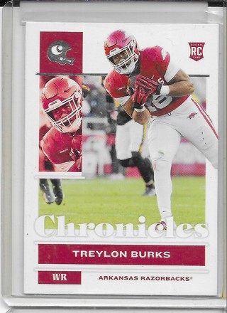 Treylon Burks 2022 Chronicles Draft #13 Rookie Card