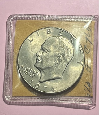 1974 D Ike Dollar + Bonus