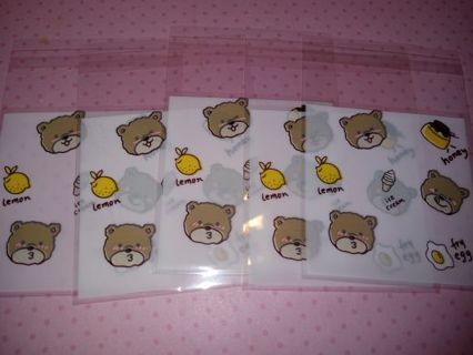 Bear cello bags 10 pc 7×3 cm no refunds regular mail very nice quality