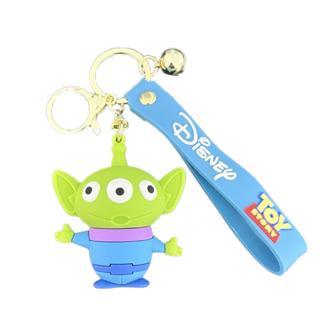 Disney Toy Story Silicone Key Chain Cartoon Bag Pendant Anime Action Figure Model Toy