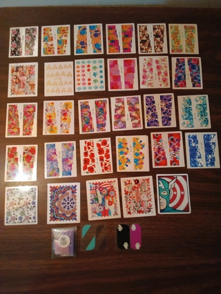 Nice Lot 30+ Cards Nail Art Decor Stickers