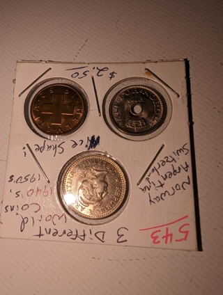 3 different world coins !!