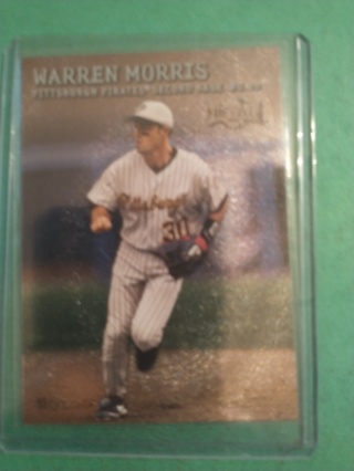 warren morris baseball card free shipping