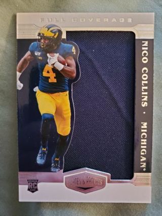 2021 Panini Chronicles Draft Picks Plates & Patches Full Coverage Jersey Nico Collins