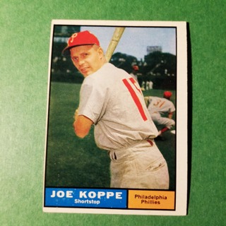 1961 - TOPPS BASEBALL CARD NO. 179 - JOE KOPPE - PHILLIES