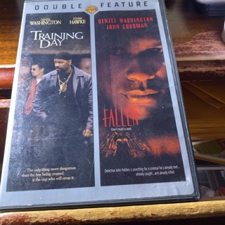 Training day d Washington e hawke/fallen d Washington j Goodman double dvd (used)