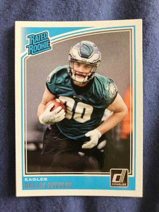 2018 Donruss Rated Rookie Dallas Goedert