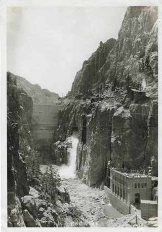 Estate Find Antique 100+ years old Photo Buffalo Bill Dam and Power Plant near Cody Wyoming