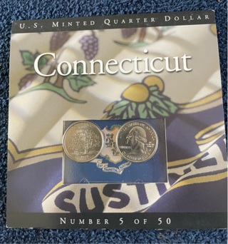  1999 Connecticut US Minted Quarter Dollar 