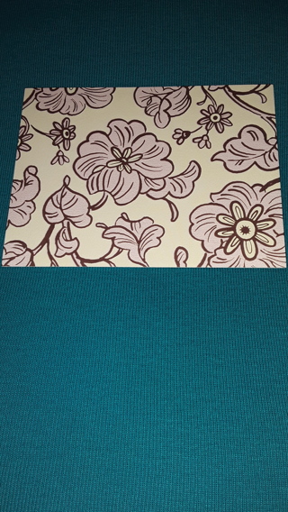 Pink Floral Notecard