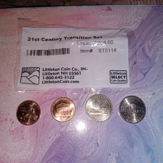 21st Century Transition Set Uncirculated Set of 4 coins