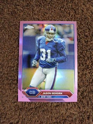 (Pink Refractor) Chrome Jason Sehorn