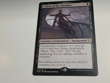 Magic the gathering mtg Cultist of the Absolute rare card Baldurs Gate