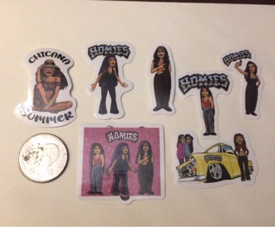 7 Old School Homies Stickers Read description before bidding