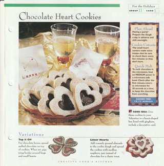 Baking For the Holidays Leaflet: Chocolate Heart Cookies