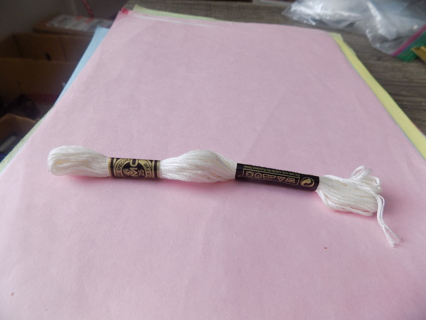 NIP skein of white embroidery floss