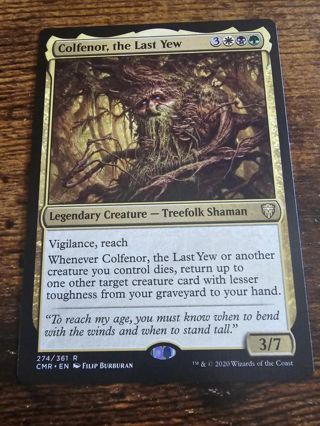 Magic the gathering mtg Colfenor The Last Yew rare card Commander Legends