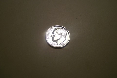 Silver Prooflike BU 1961 Roosevelt Dime