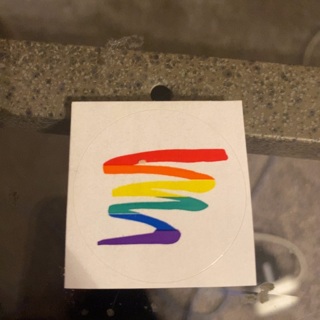 Pride squiggly sticker 