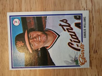 1978 Topps Charlie Williams