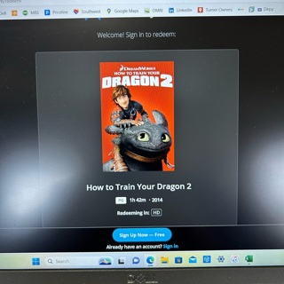 How To Train Your Dragon 2, Digital HD Movie Code