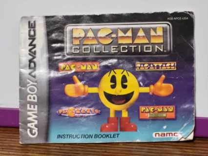 GB Advance Pac Man game booklet