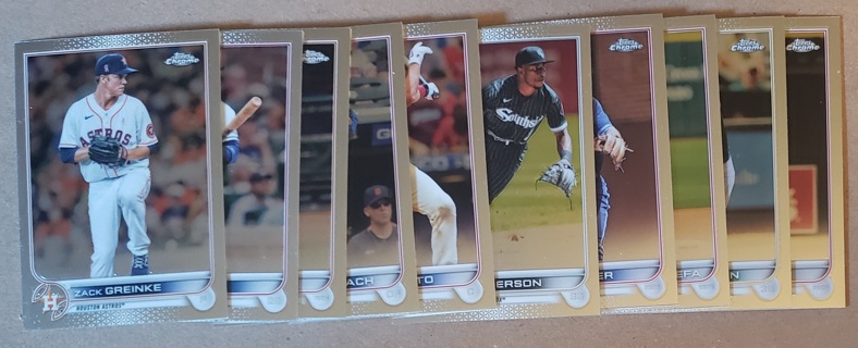 2022 Topps Chrome 10-Card Lot - All Listed