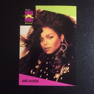 1991 ProSet Super⭐️Stars MusiCards ~ Janet Jackson (Card # 56)