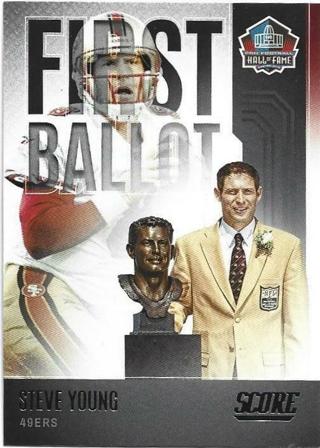 2022 SCORE STEVE YOUNG FIRST BALLOT INSERT CARD