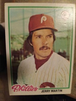 1978 TOPPS JERRY MARTIN PHILADELPHIA PHILLIES BASEBALL CARD# 222