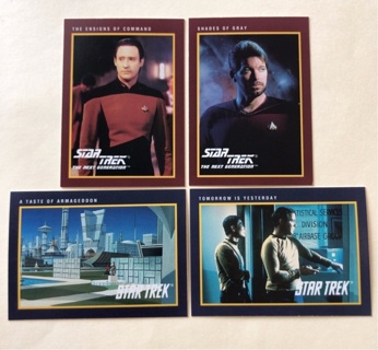 4x Star Trek 25th Anniversary Cards 1991