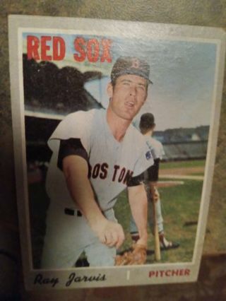 1970 TOPPS RAY JARVIS BOSTON RED SOX BASEBALL CARD# 361