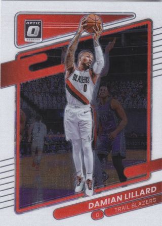 Damian Lillard 2021-22 Panini Donruss Optic Portland Trail Blazers