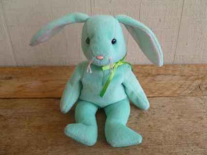 ty hoppity the rabbit plush beanie baby=9"