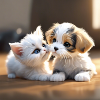 Listia Digital Collectible: Kitten & Puppy