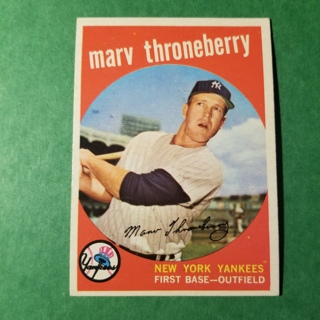 1959 - TOPPS NRMT+ BASEBALL CARD   NO. 326  - MARV THRONEBERRY - YANKEES