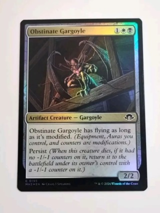 MTG Modern Horizons 3 - Obstinate Gargoyle - Foil Magic The Gathering