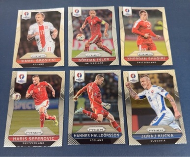 2016 Panini Prizm euro soccer lot