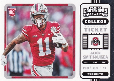 Jackson Smith Njigba Rookie Panini Ticket