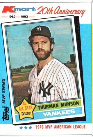 1982 Topps Kmart Thurman Munson