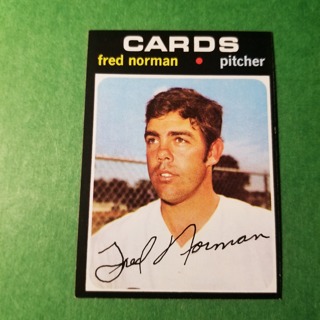 1971 Topps Vintage Baseball Card # 348 - FRED NORMAN - CARDINALS - EXMT/NRMT+