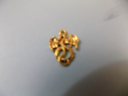 Goldtone dragon charm # 2