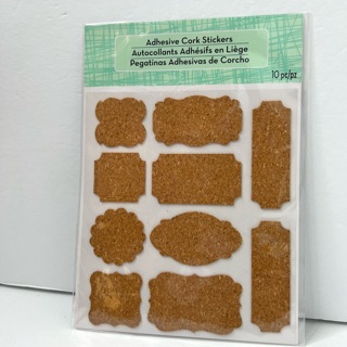 Adhesive Cork Stickers Labels 